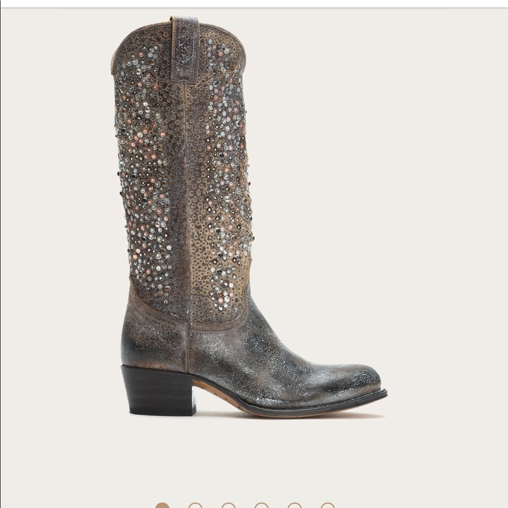 Frye studded boots